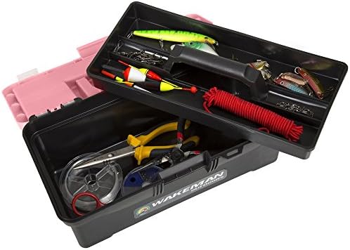 55-Piece Fishing Tackle Set - Tackle Box Includes Sinkers, Hooks, Lures, Bobbers, Swivels, Fishing Line, and More - Fishing Gear by Wakeman (Pink) - Image 6