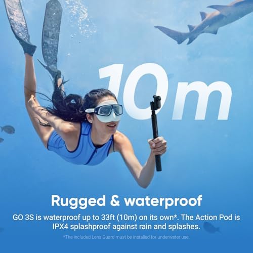 Insta360 GO 3S - 128 GB Black 4K Tiny Portable Vlogging Camera, Hands-Free POVs, Mount Anywhere, Stabilization, 140 Min Battery Life, 10m Waterproof, Pet POV - Image 6