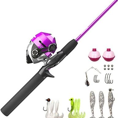 Zebco Zebco 202 Spincast Reel and Fishing Rod Combo, Pre-Spooled with 10-Pound Cajun Line, Includes Tackle Kit